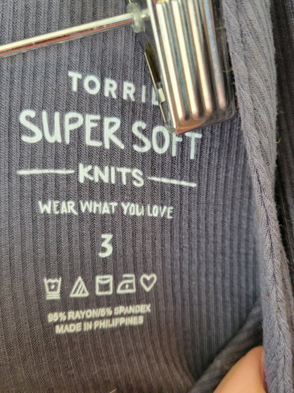 Torrid Super Soft 3X Gray Tunic Lace Up Back Long Sleeve V-Neck Boho GRA38E - Picture 6 of 7